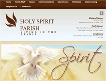 Tablet Screenshot of holyspiritsf.org